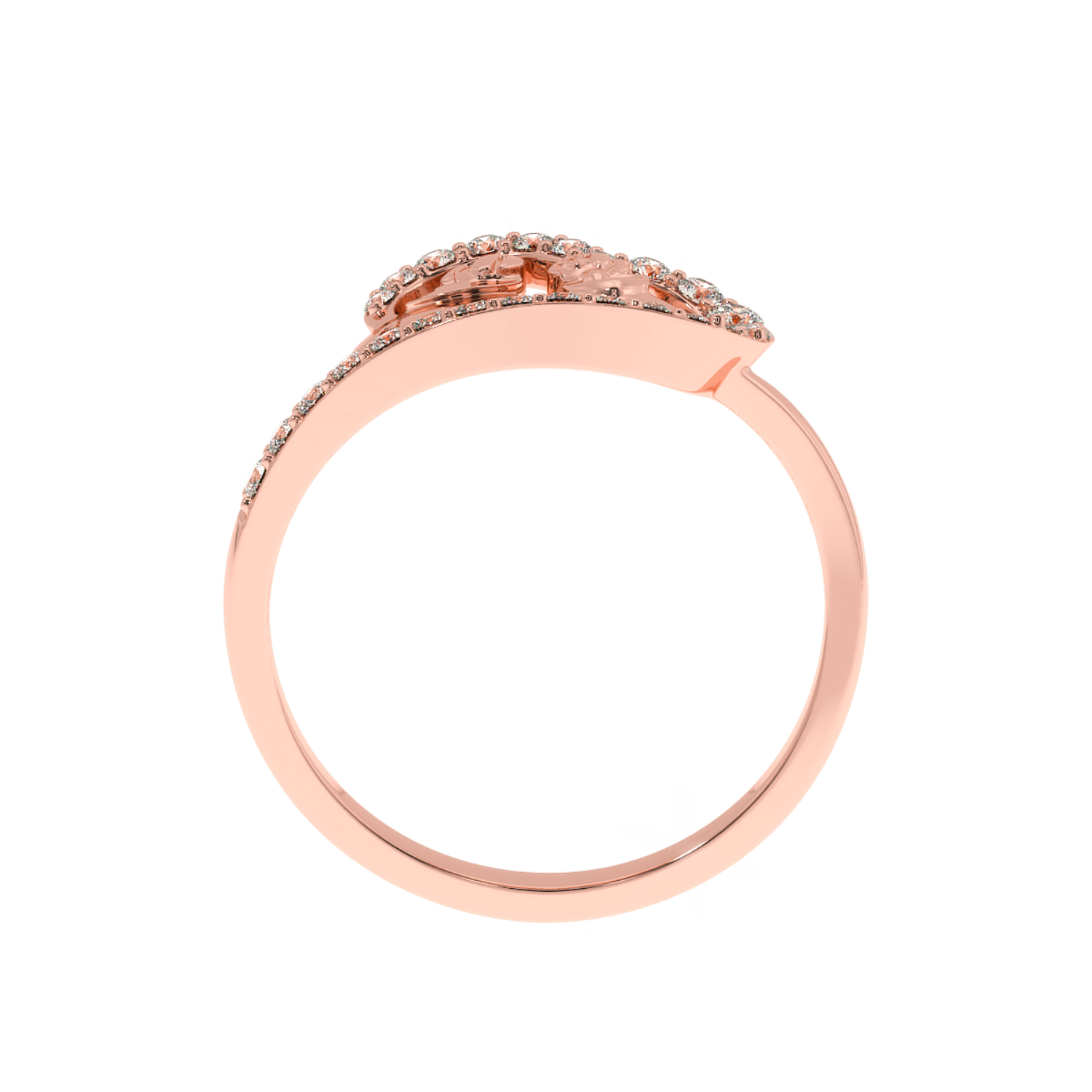 Buy 0.31Ct Heartfelt Connection Diamond Ring | Solitairekart